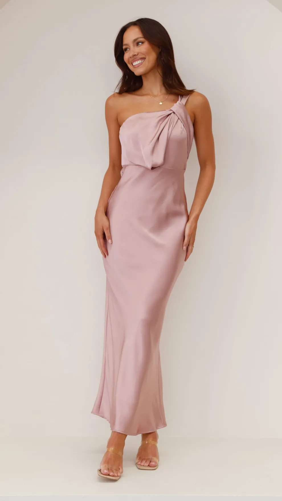 Greta Maxi Dress - Dusty Pink