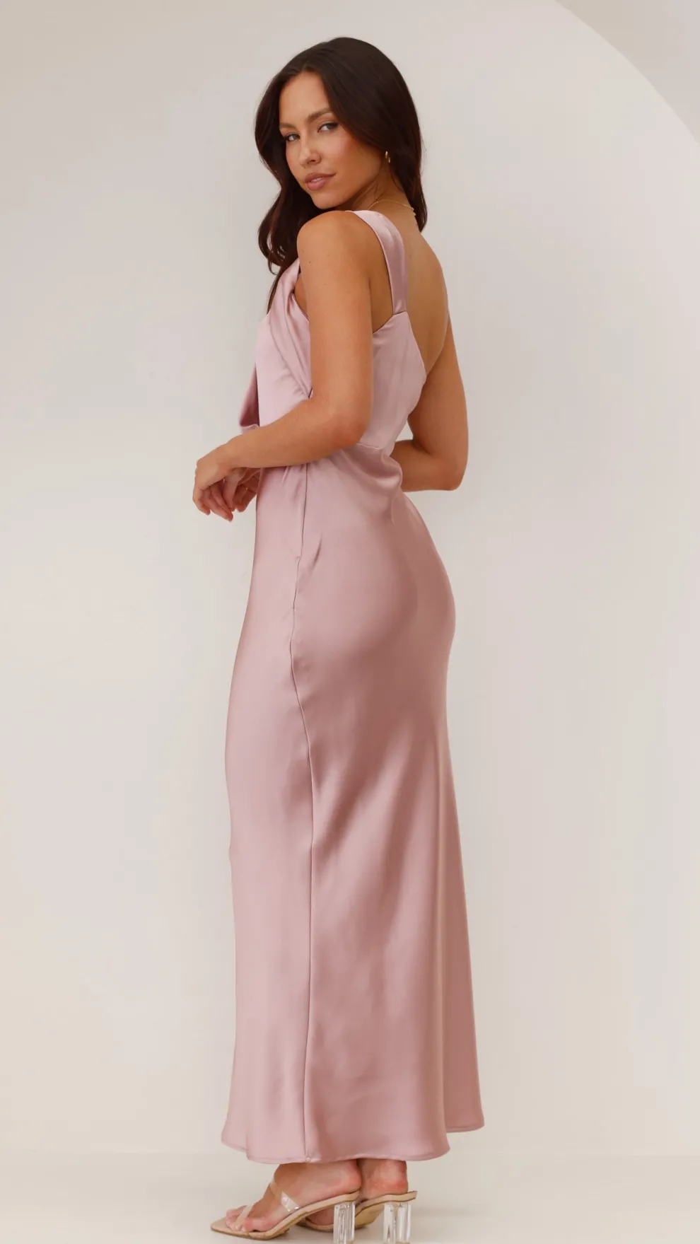 Greta Maxi Dress - Dusty Pink