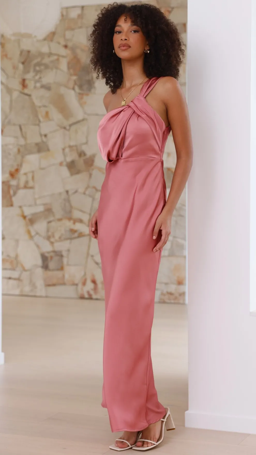 Greta Maxi Dress - Baked Rose