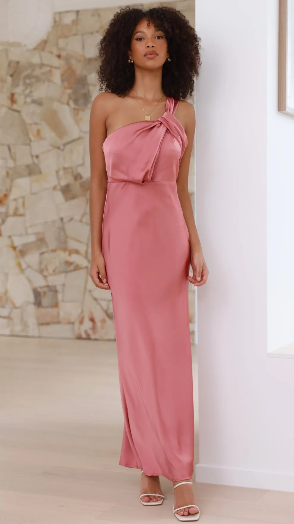 Greta Maxi Dress - Baked Rose