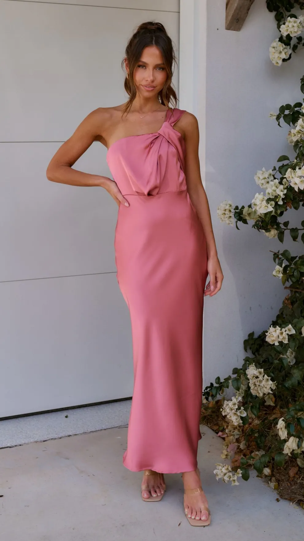 Greta Maxi Dress - Baked Rose