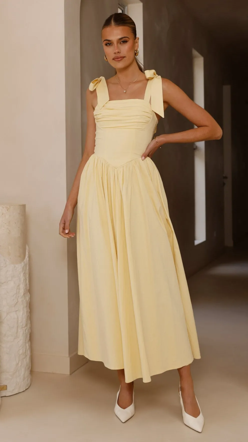 Haisley Maxi Dress - Yellow