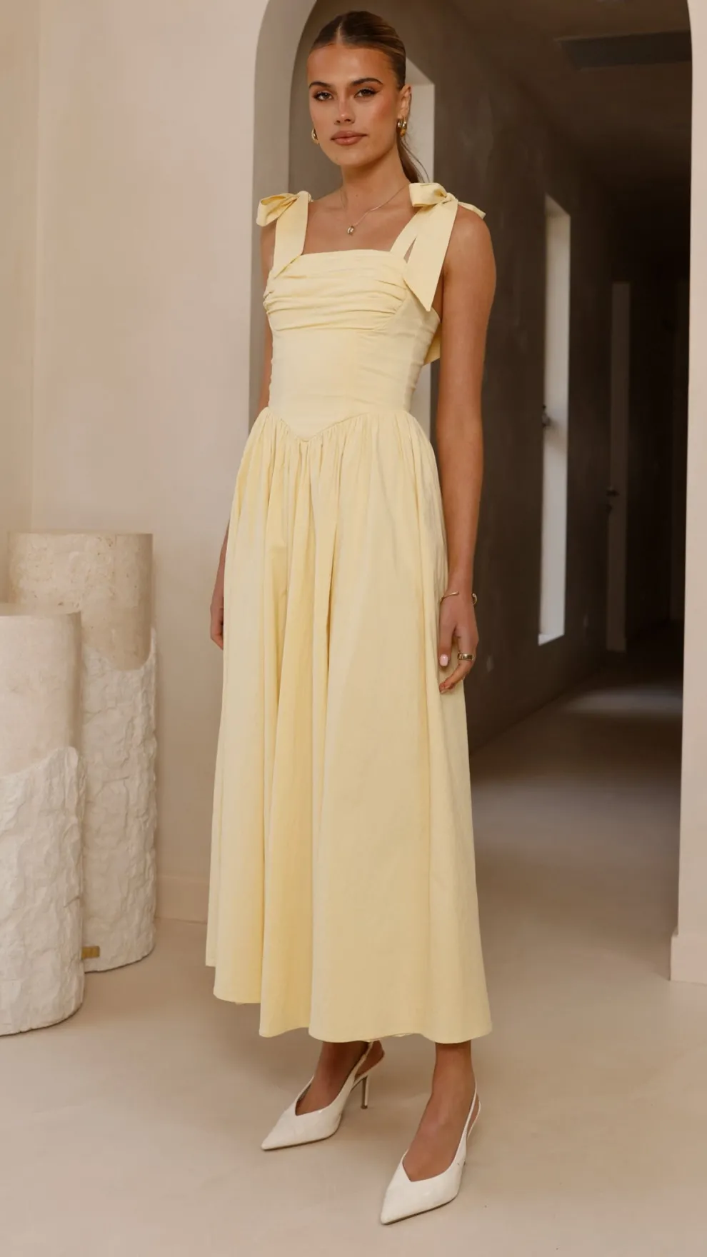 Haisley Maxi Dress - Yellow