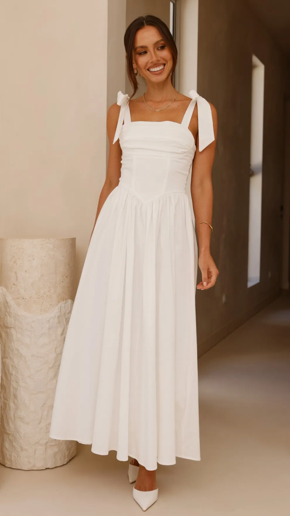 Haisley Maxi Dress - White
