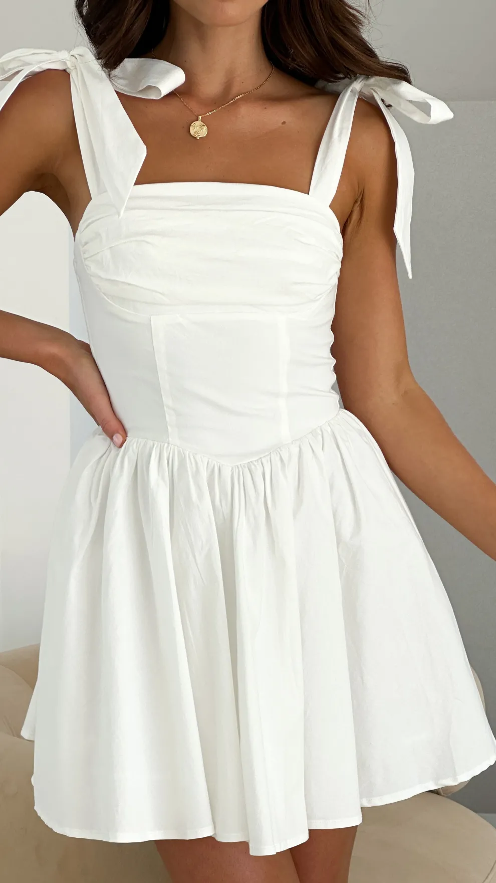 Haisley Mini Dress - White