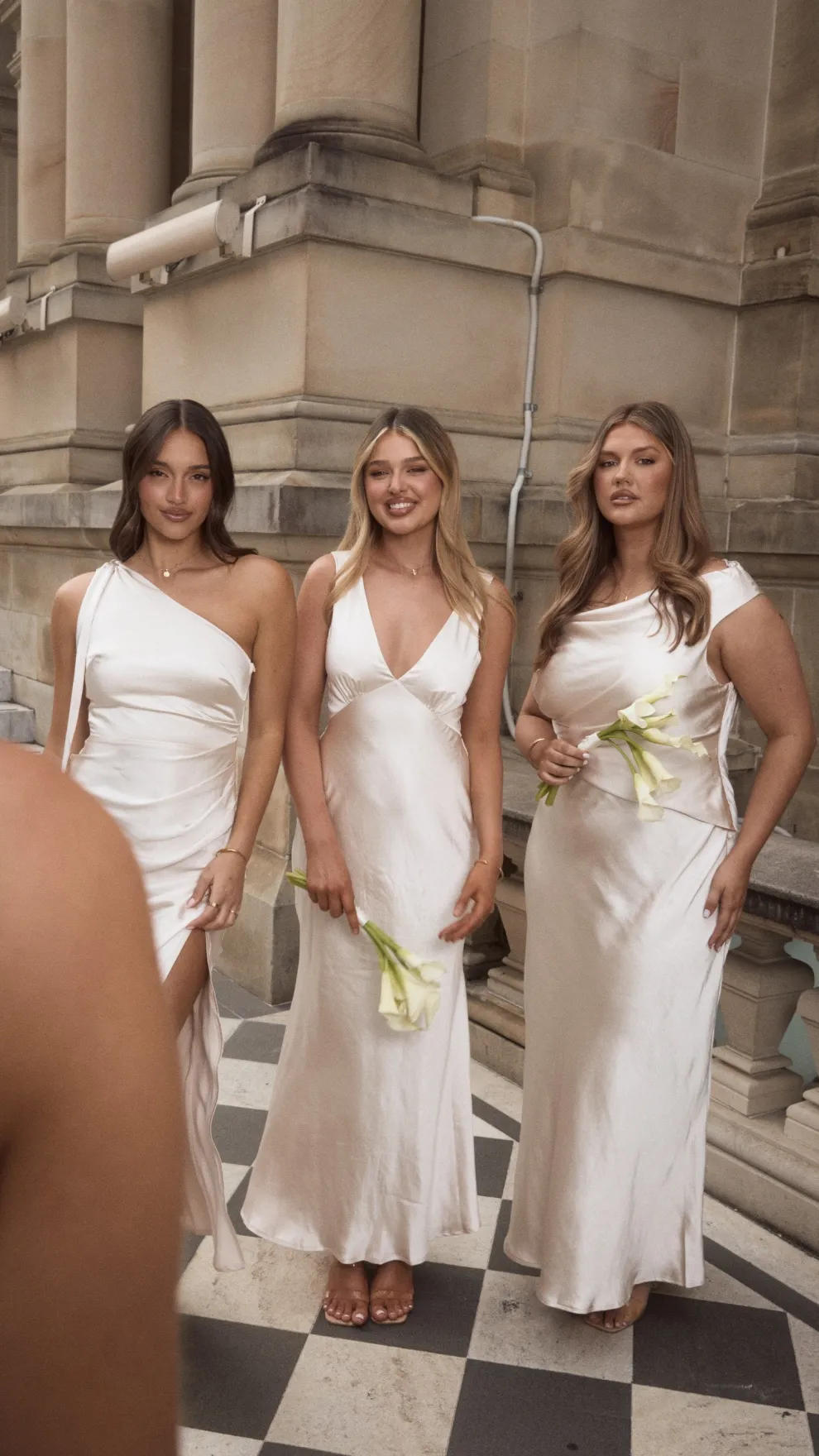 Halle One Shoulder Maxi Dress - Champagne