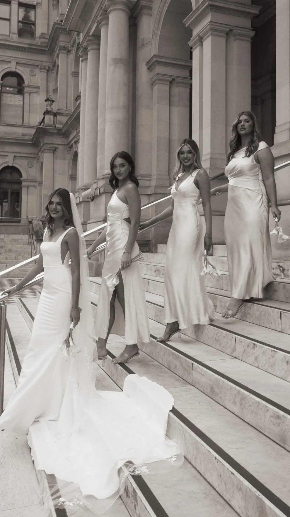 Halle One Shoulder Maxi Dress - Champagne