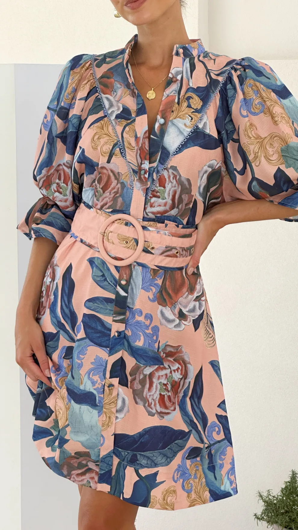 Hannah Mini Dress - Rosa