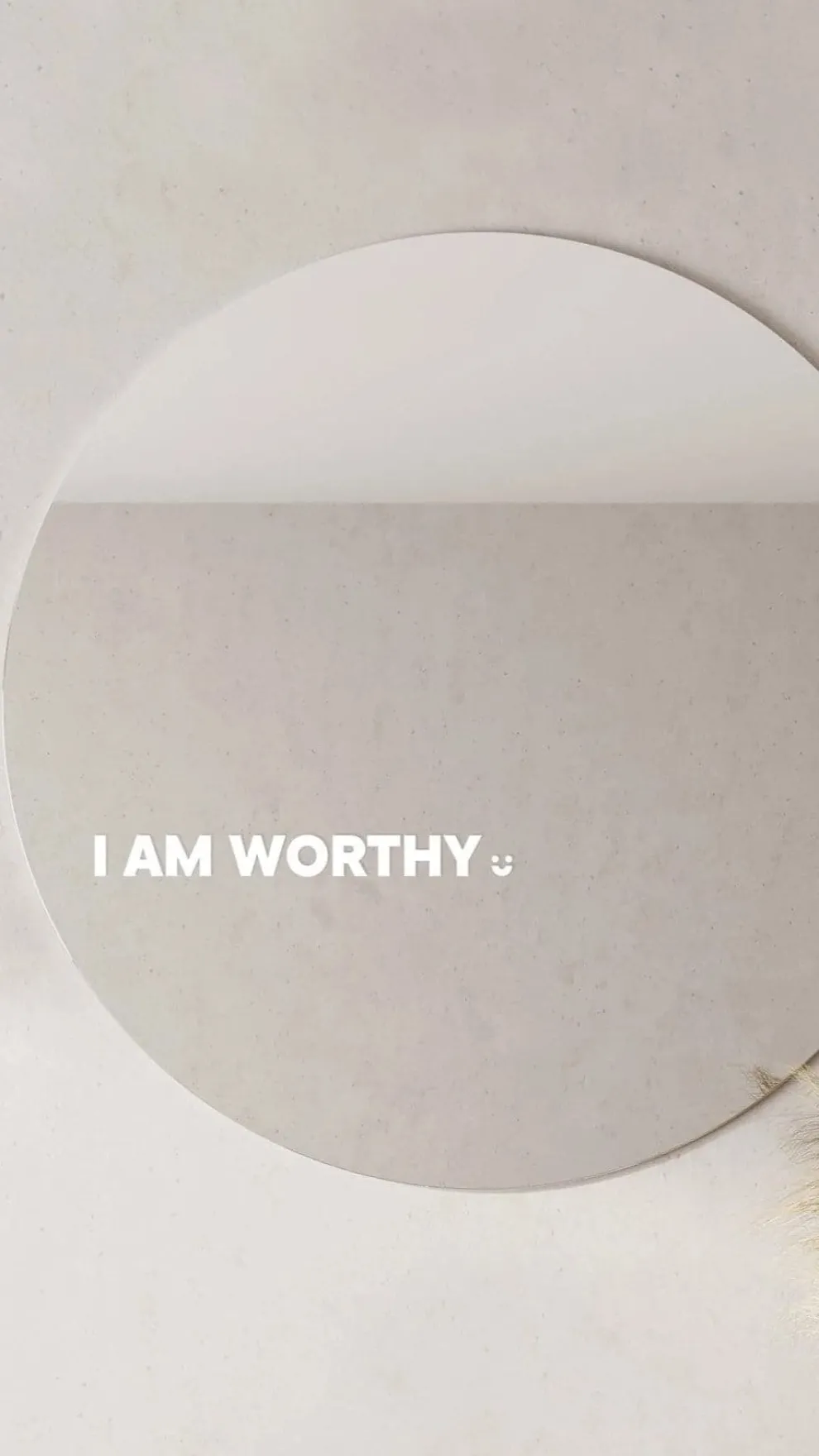 I Am Worthy - Affirmation Mirror Sticker