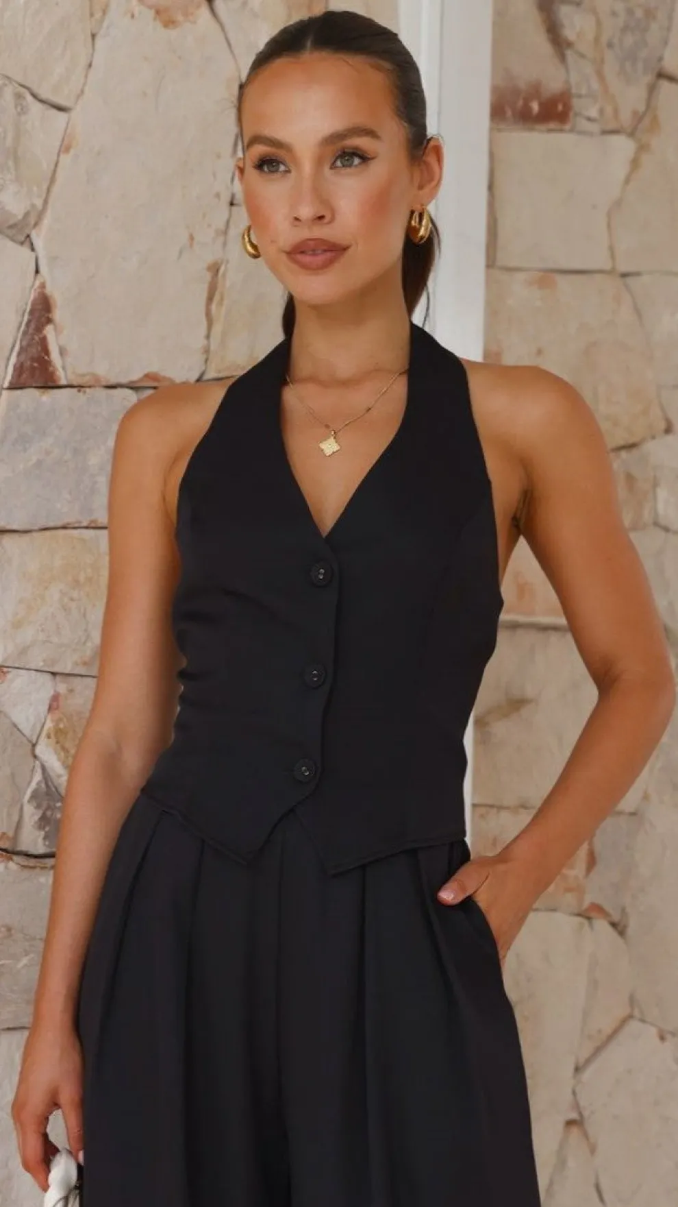 Idola Crop Top - Black