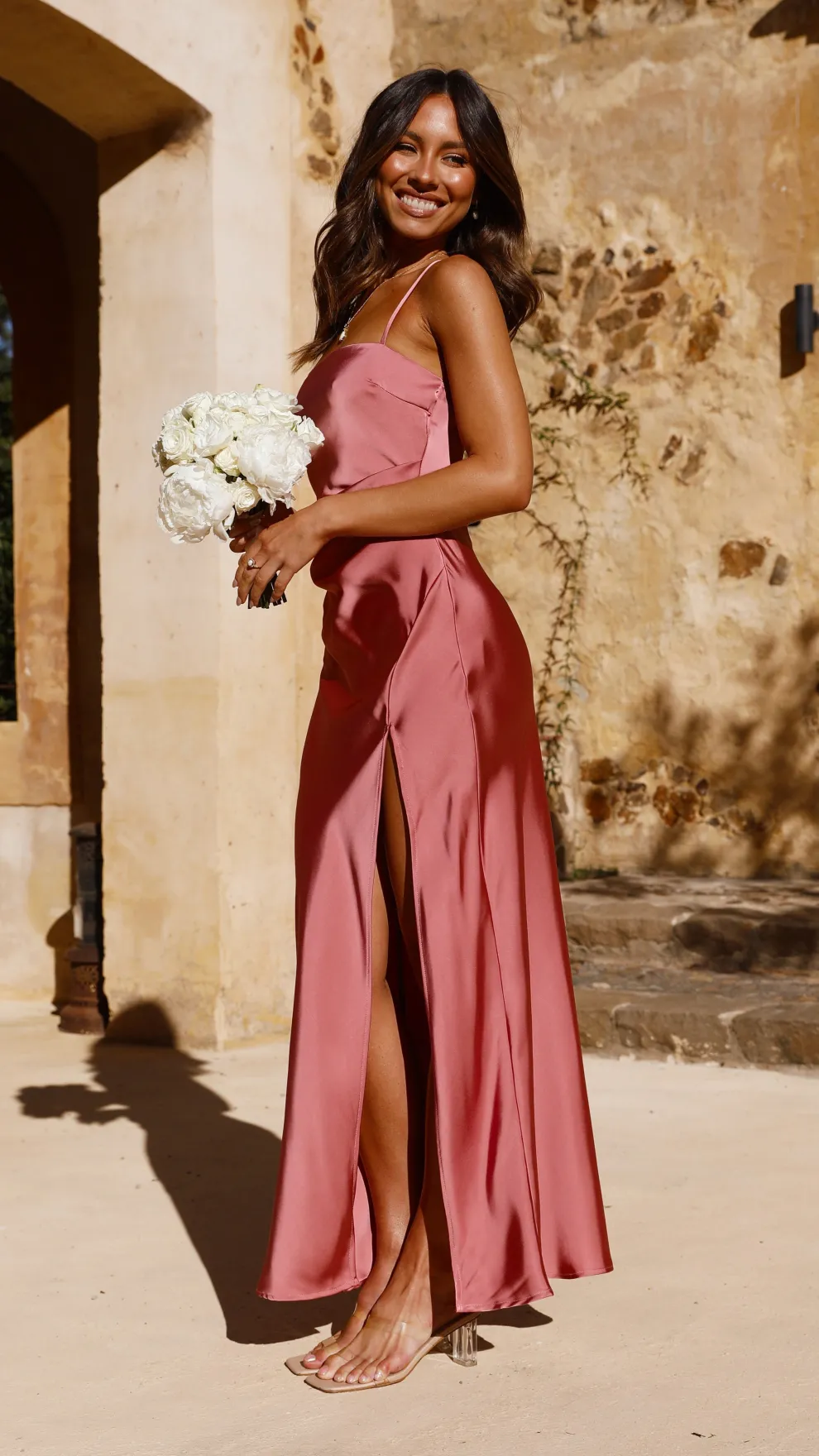 Ilana Maxi Dress - Baked Rose