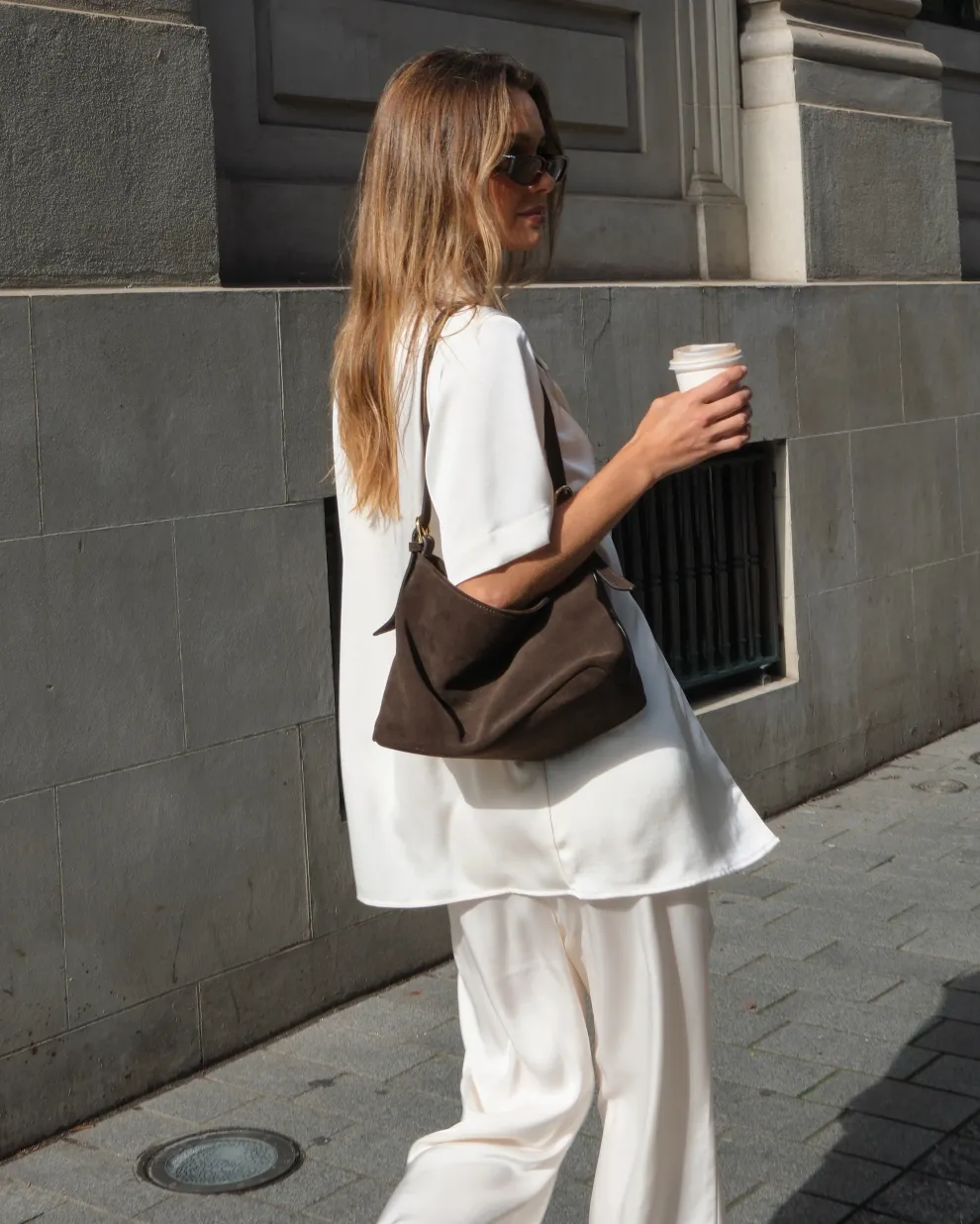 Imogen Button Pants - Cream