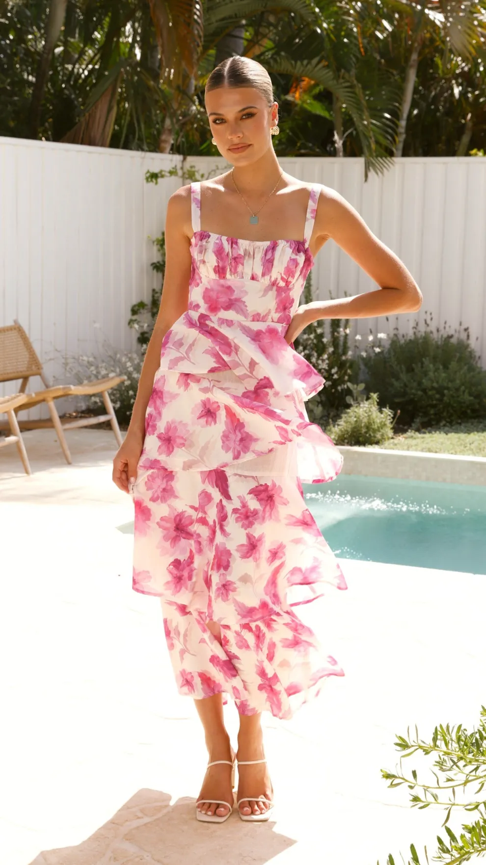 Indi Maxi Dress - Pink Floral