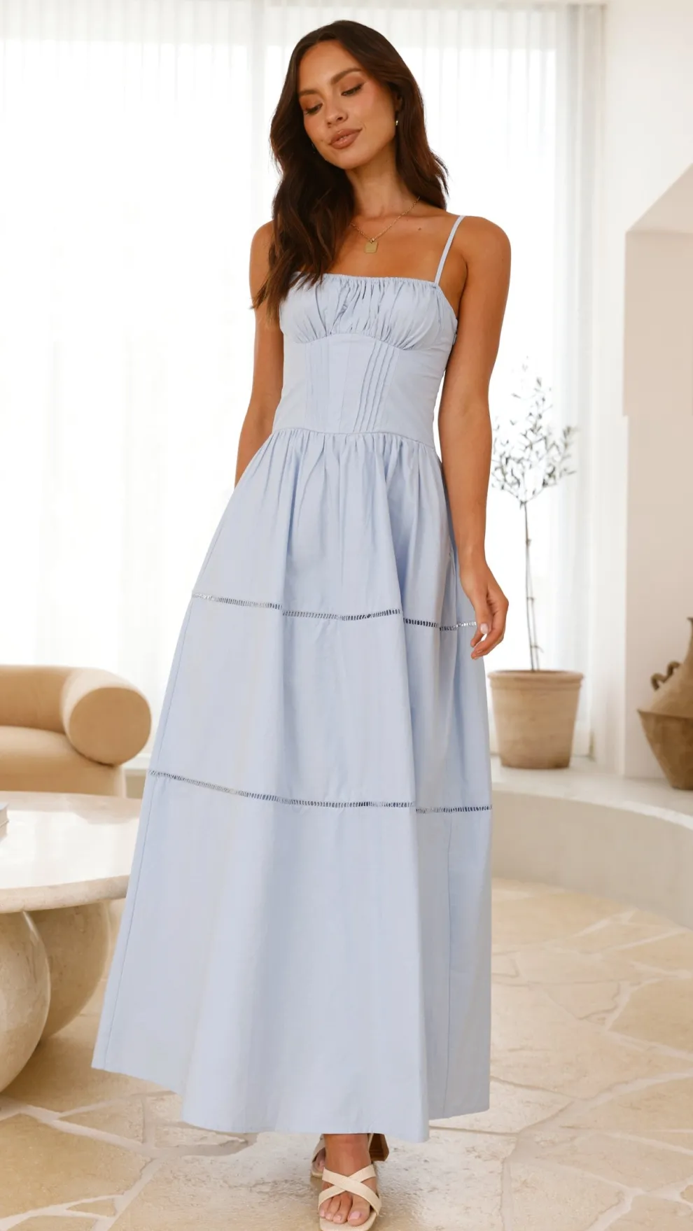 Isabella Maxi Dress - Blue
