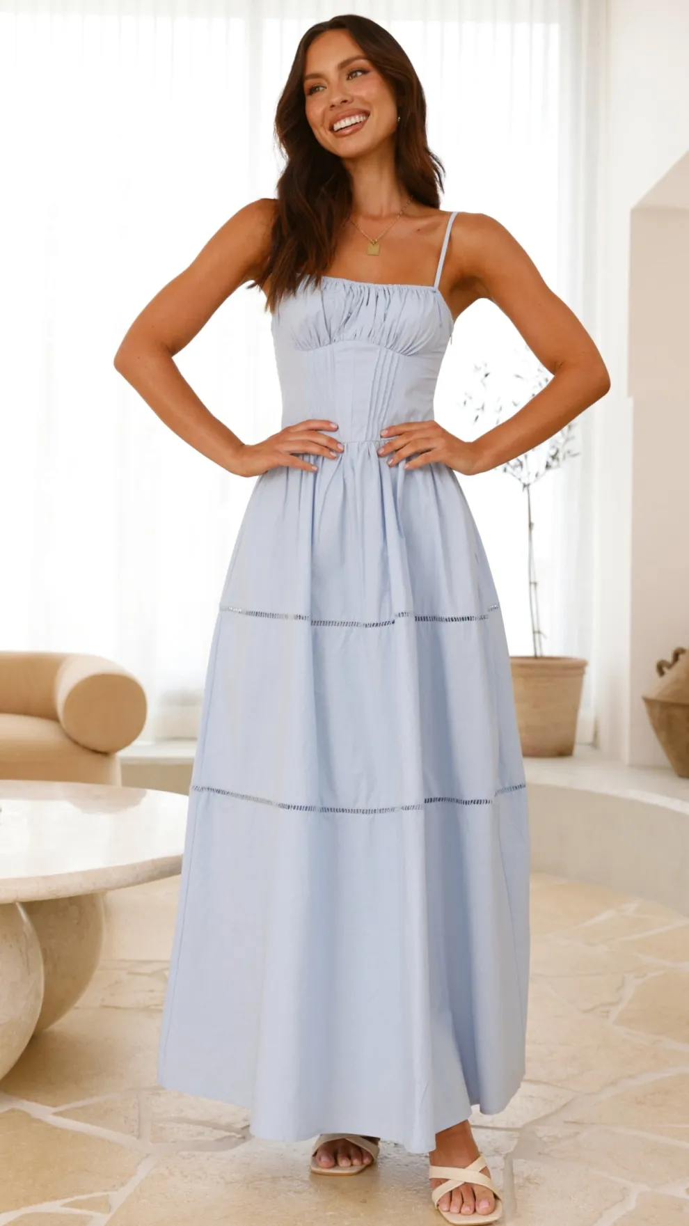 Isabella Maxi Dress - Blue