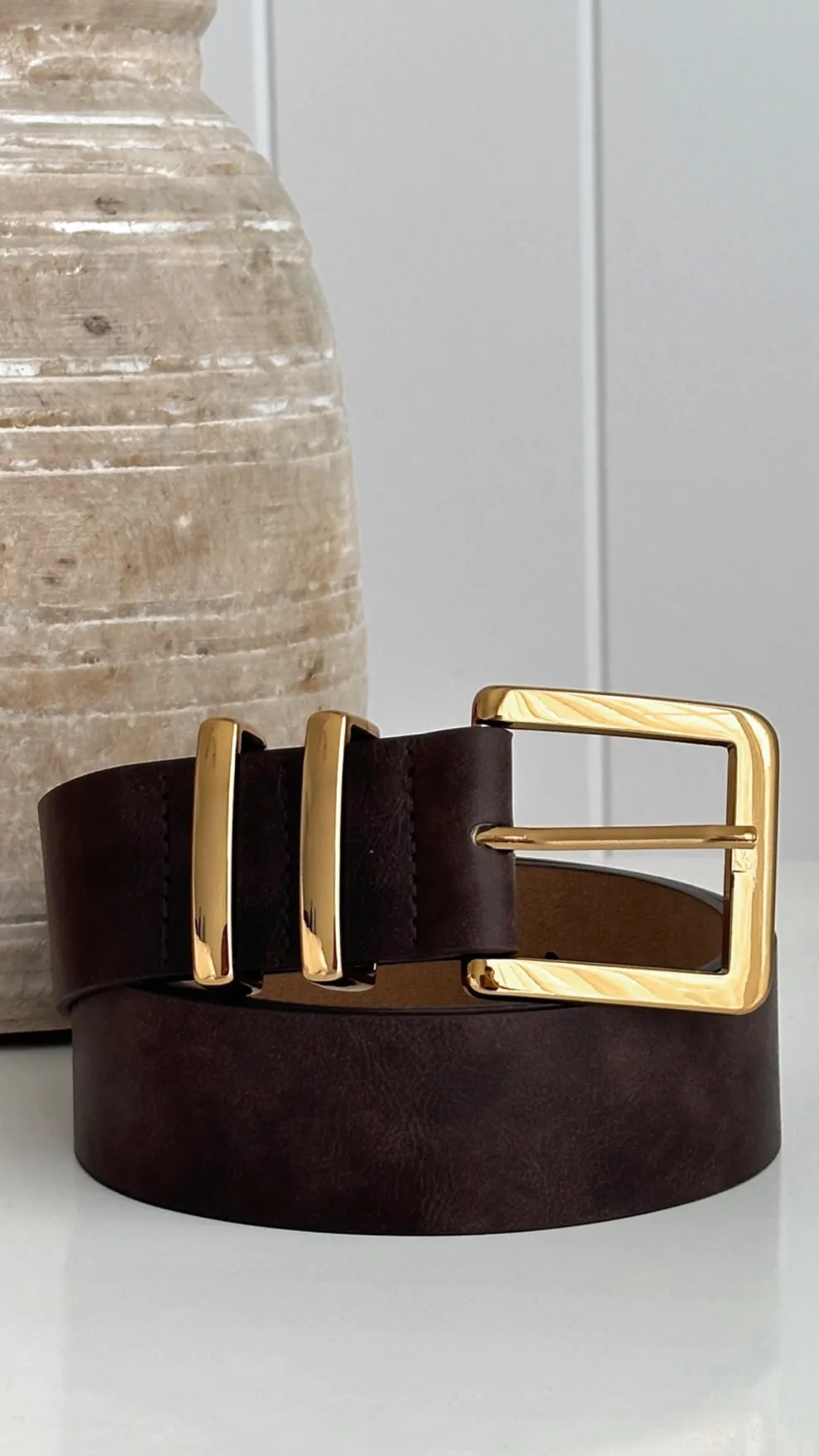 Jabilo Belt - Brown / Gold