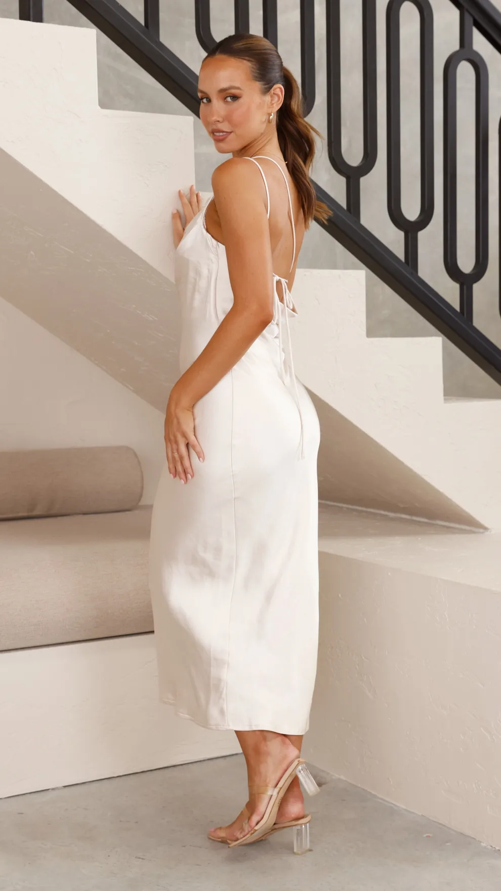 Josephina Midi Dress - Champagne