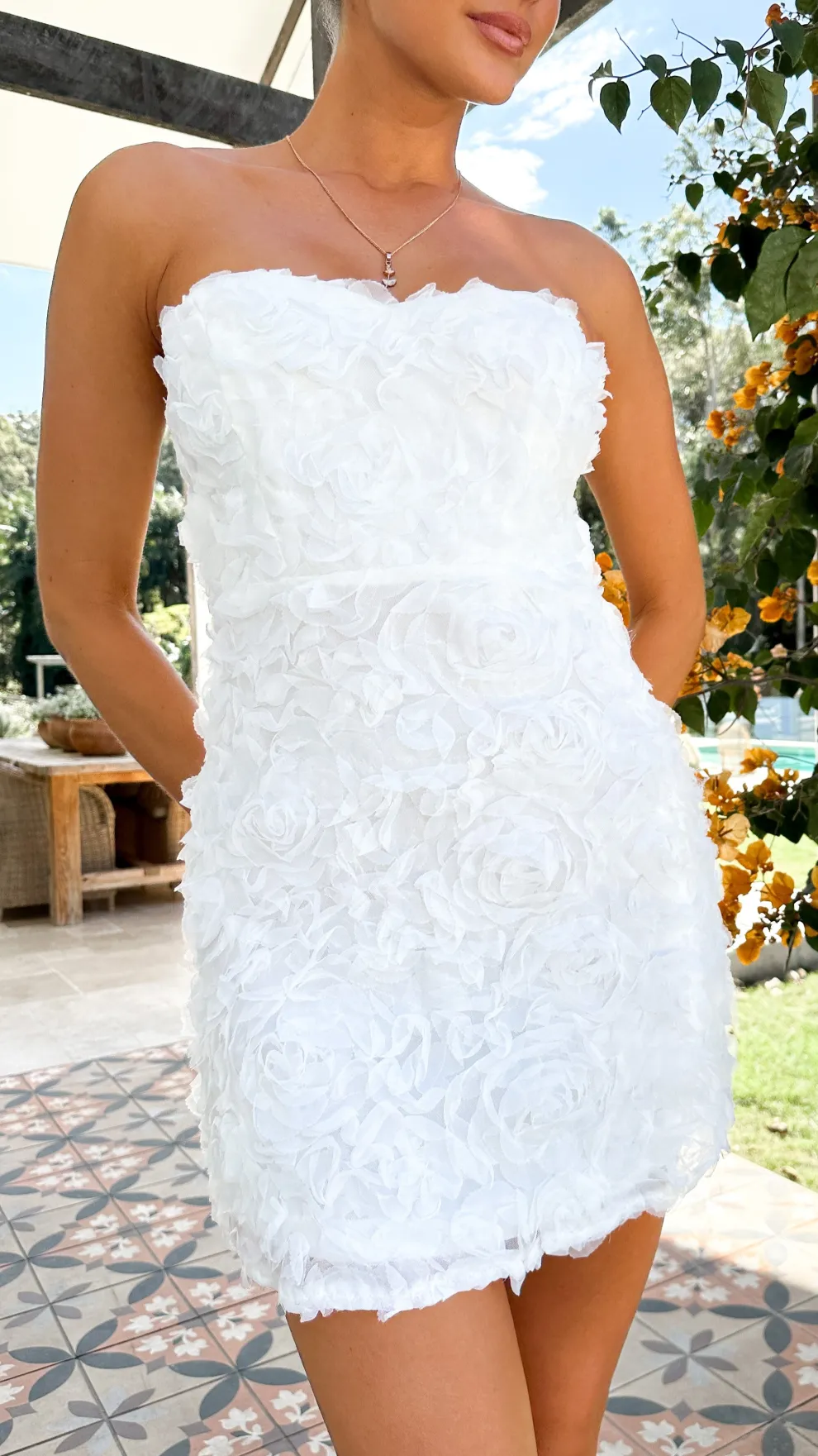 Julia Mini Dress - White