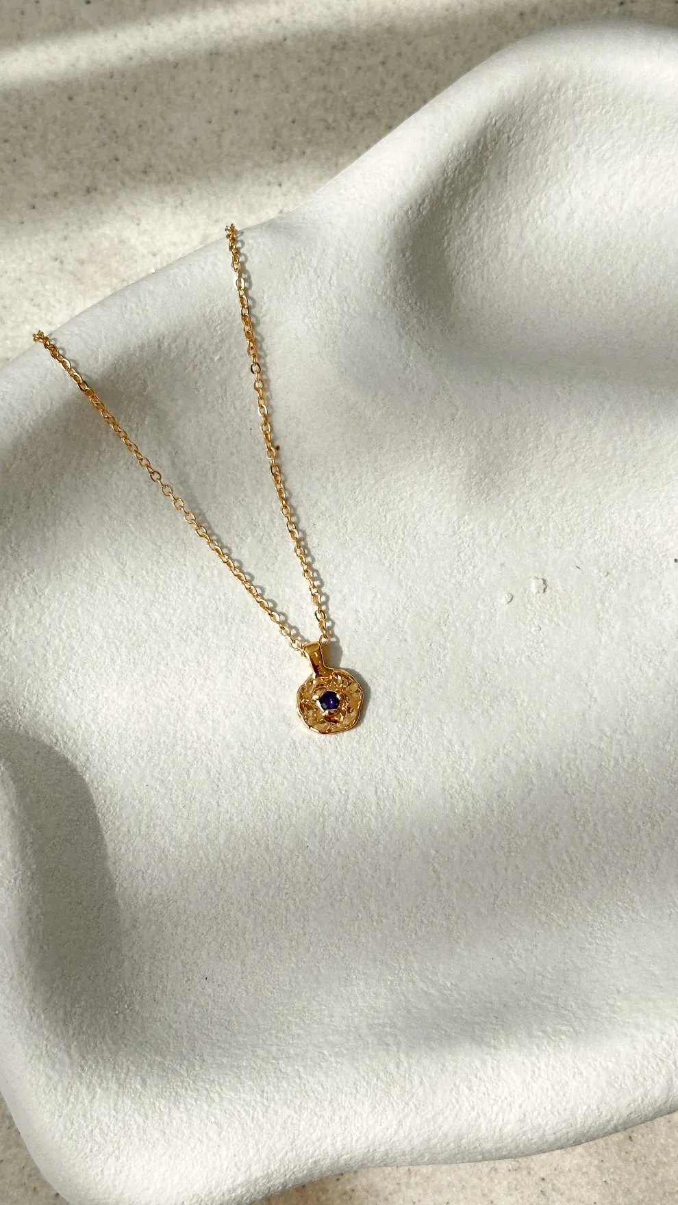 June Birthstone Necklace - Light Amethyst