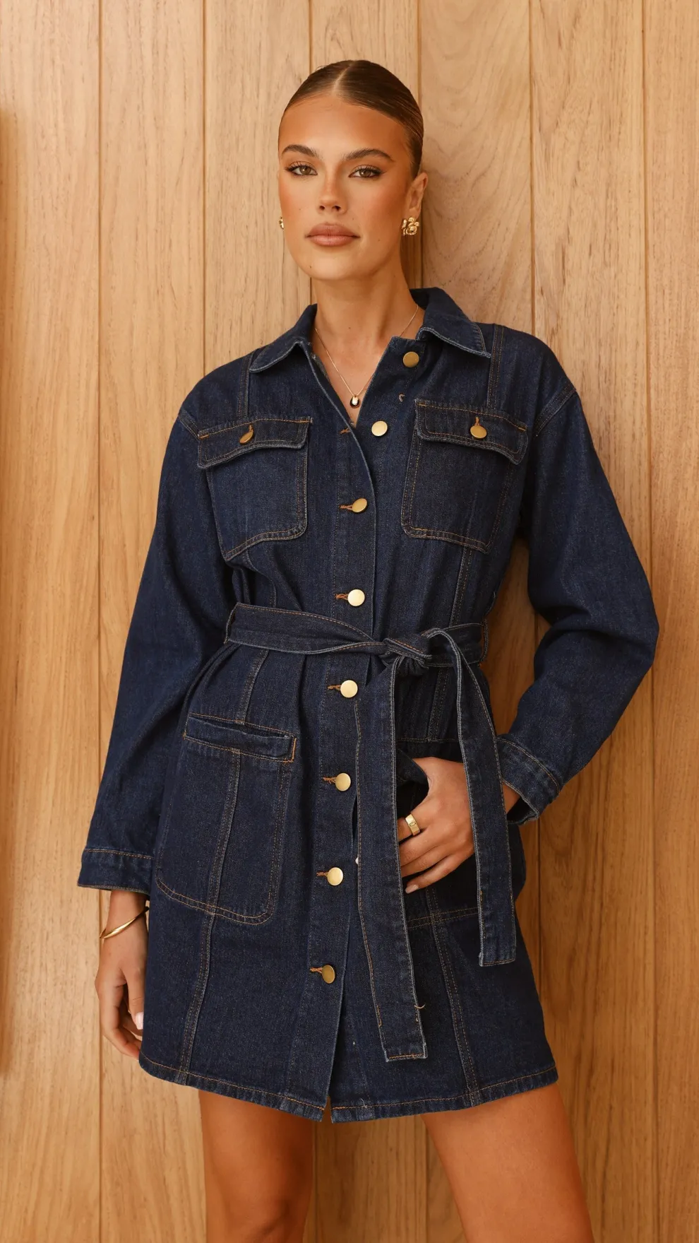 Kailas Mini Dress - Indigo Denim