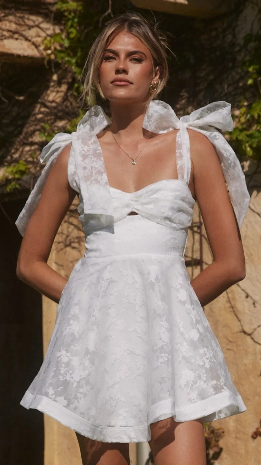 Karis Mini Dress - White