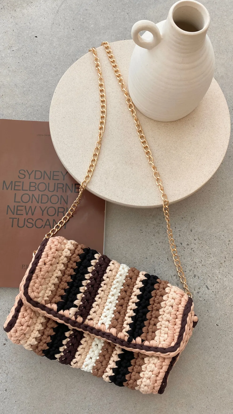 Katarina Fabric Plaited Clutch Bag - Multi