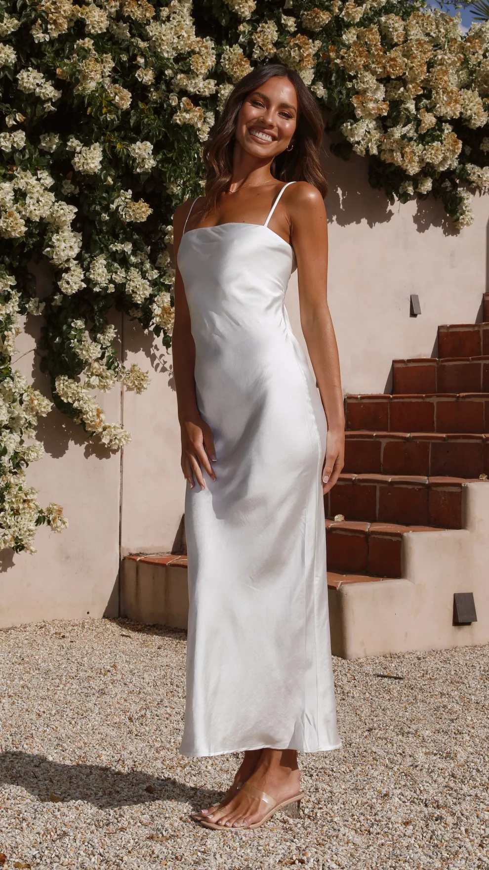 Keira Maxi Dress - Pearl