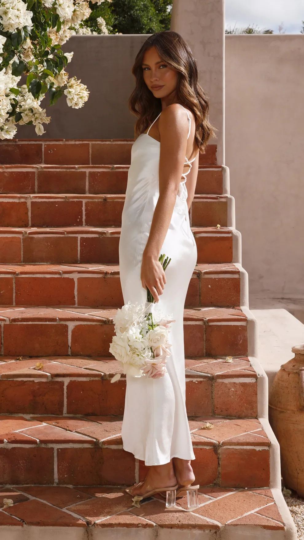 Keira Maxi Dress - Pearl