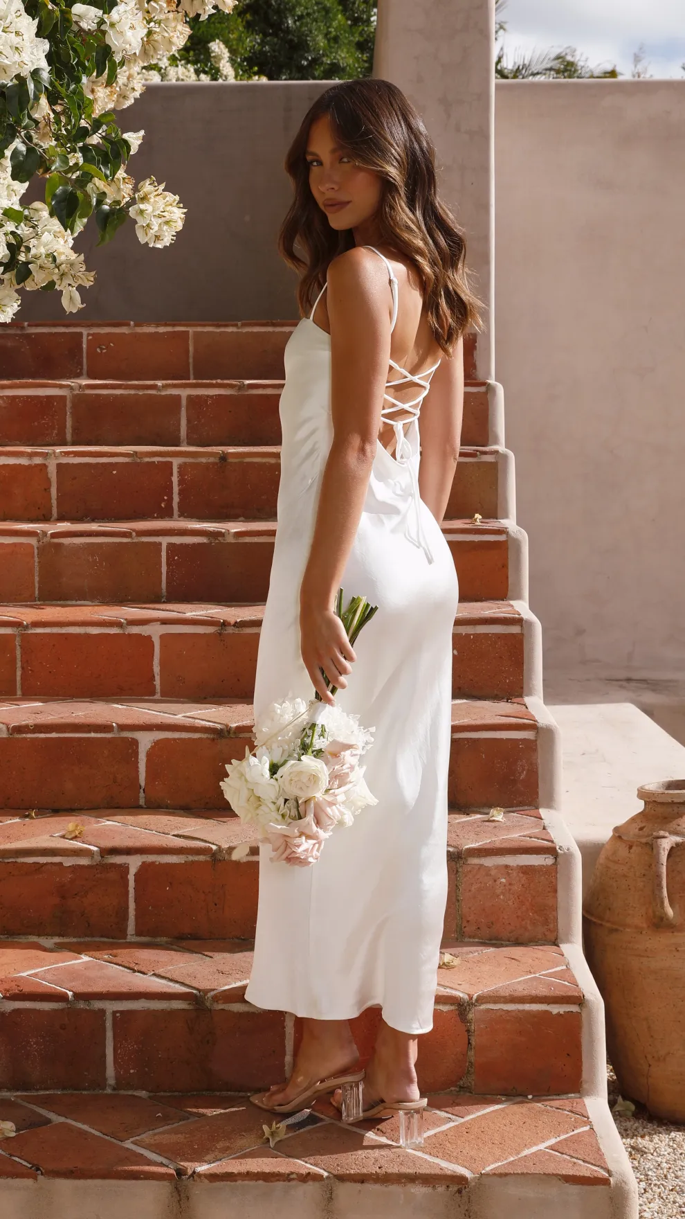 Keira Maxi Dress - Pearl