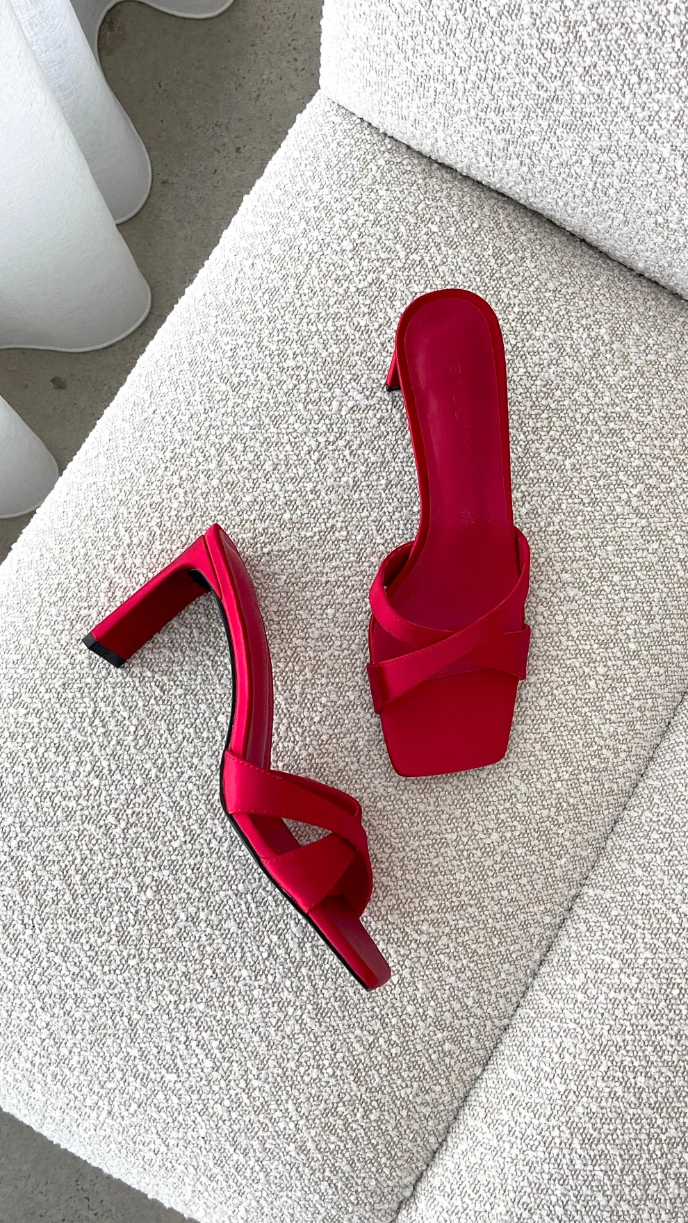 Kelsie Heels - Saffron Satin