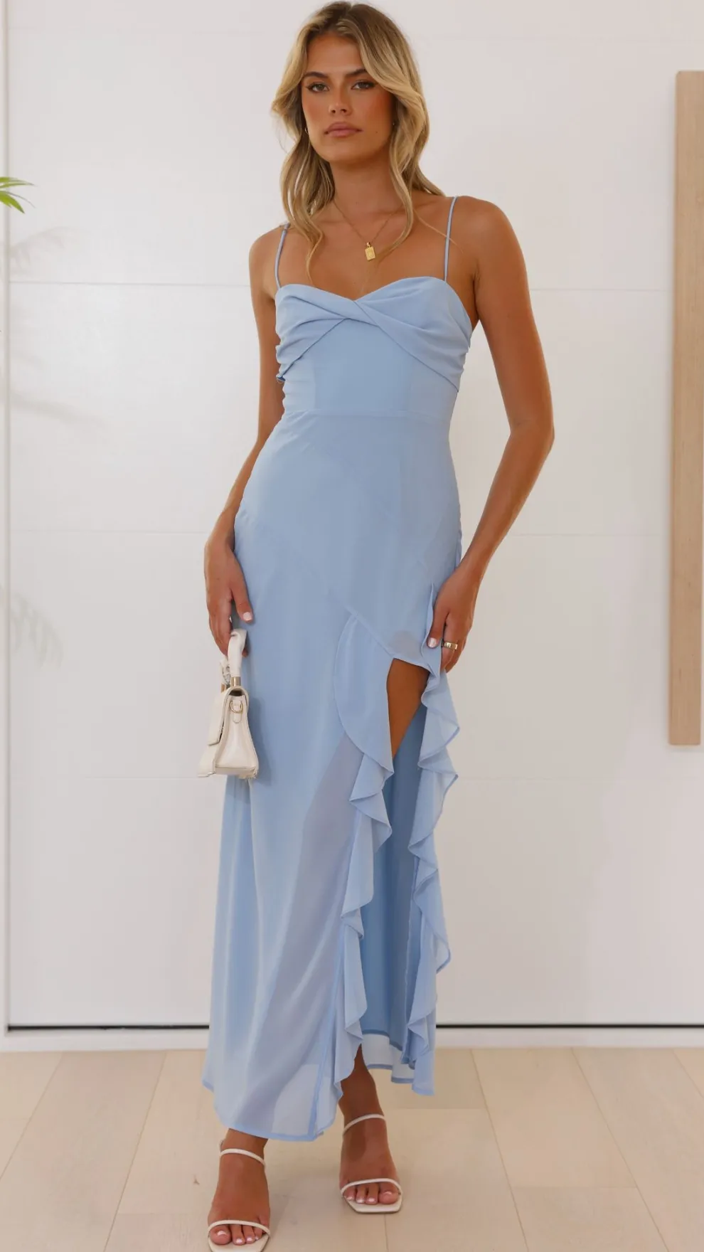 Kiyah Midi Dress - Blue