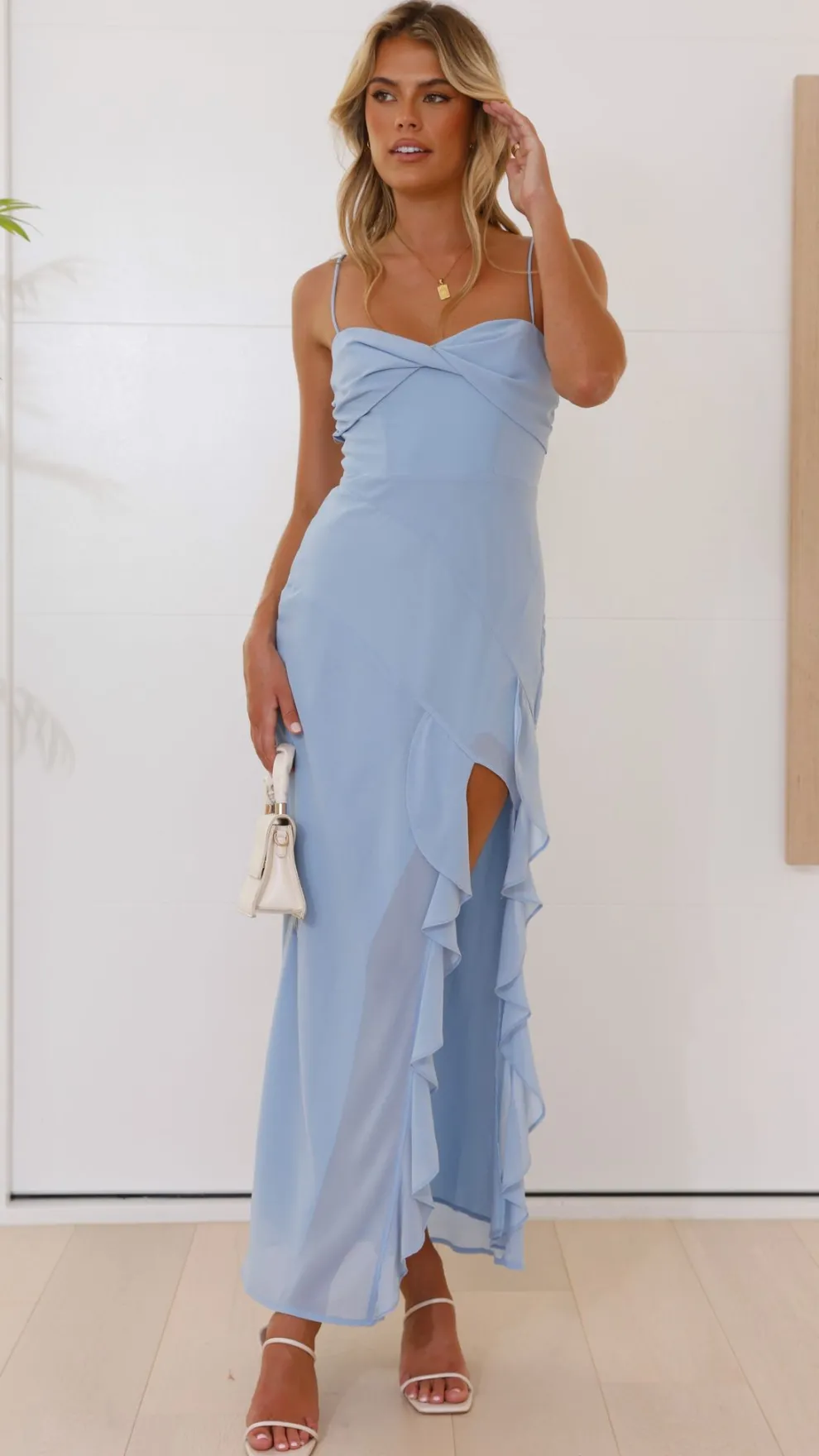 Kiyah Midi Dress - Blue