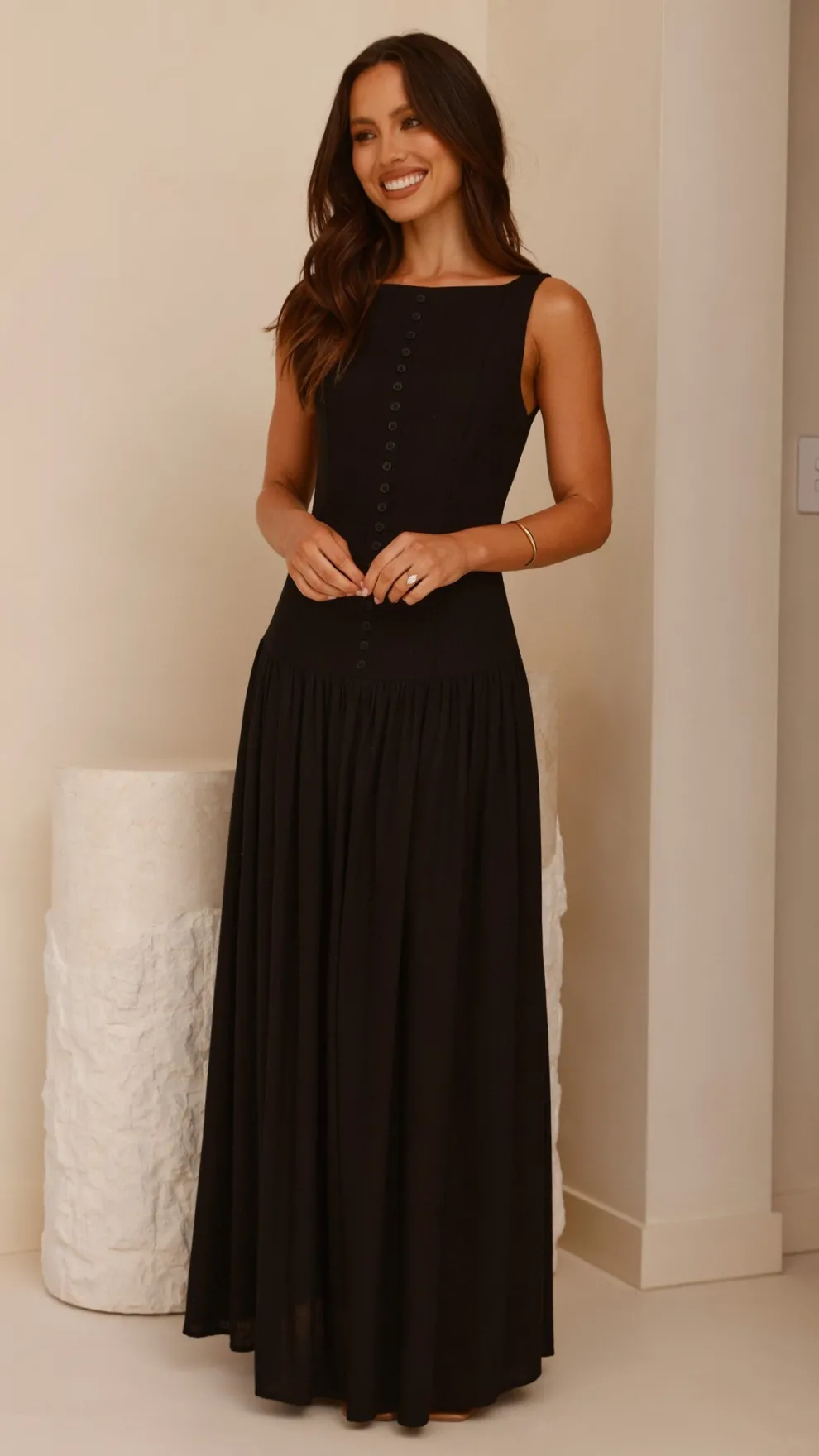 Kora Maxi Dress - Black