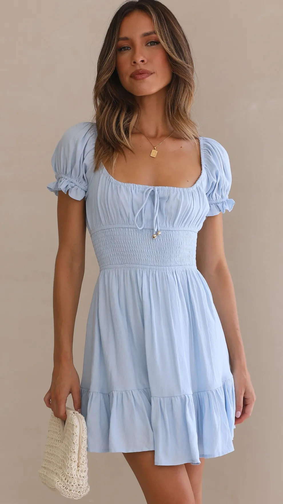Kori Mini Dress - Blue