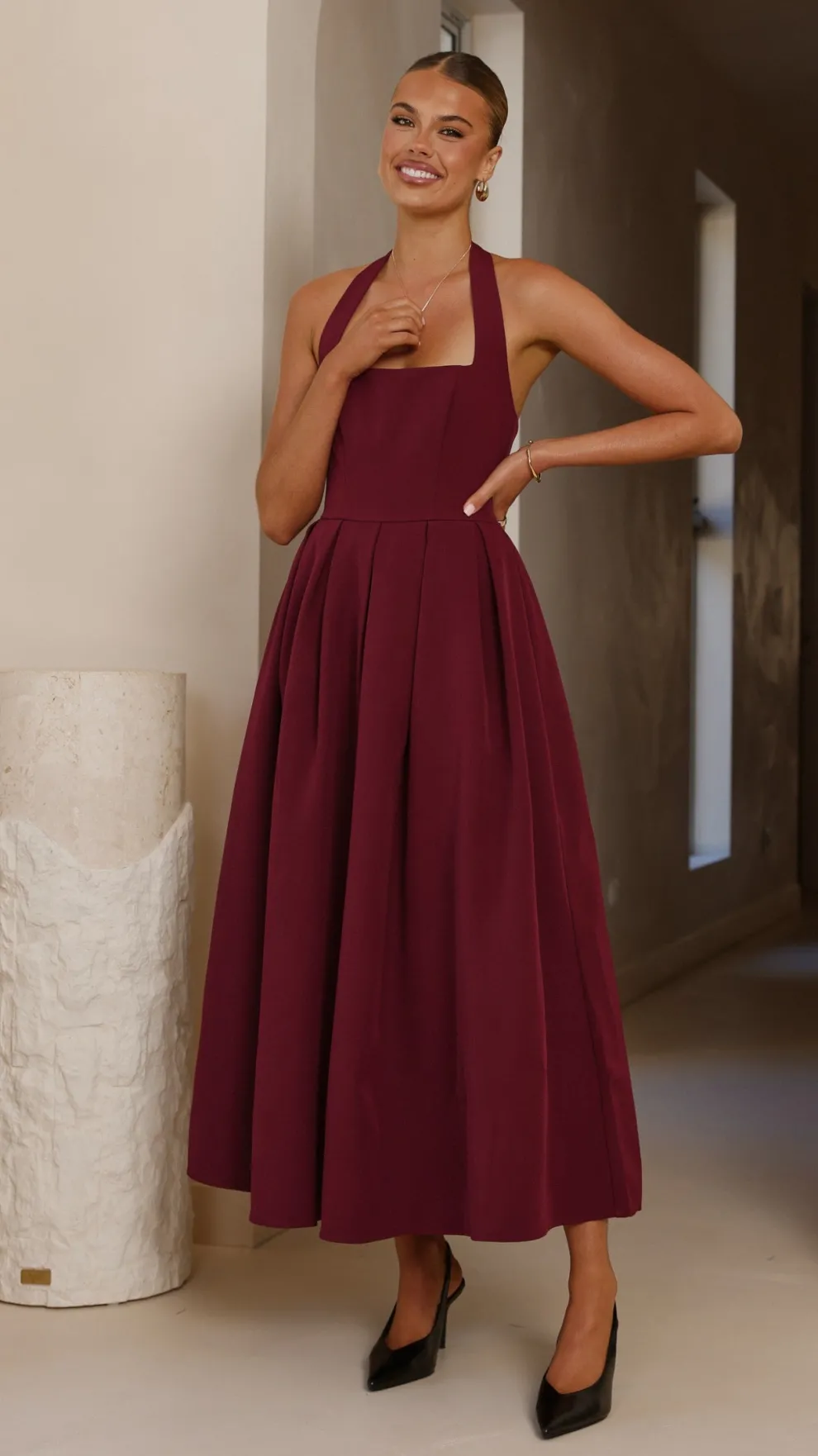 Kristen Maxi Dress - Wine