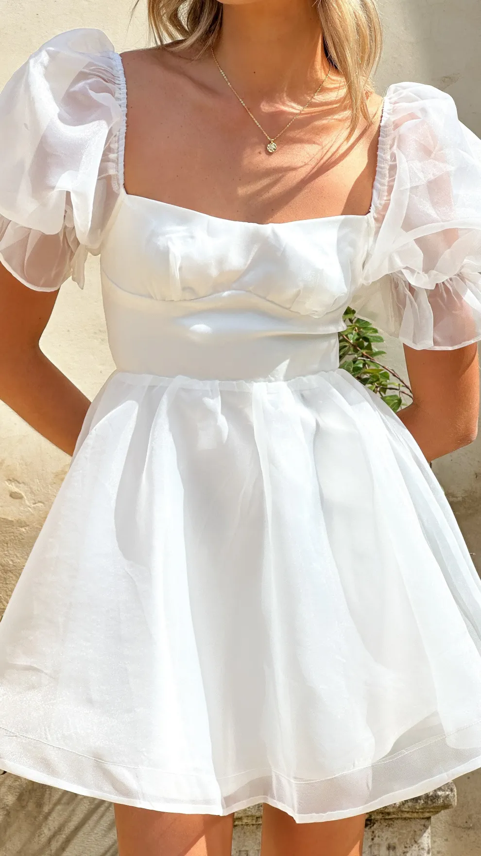 Lakeithia Mini Dress - White