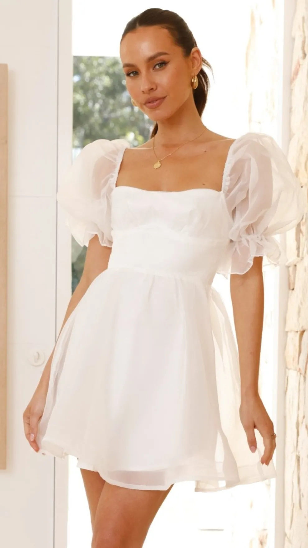 Lakeithia Mini Dress - White