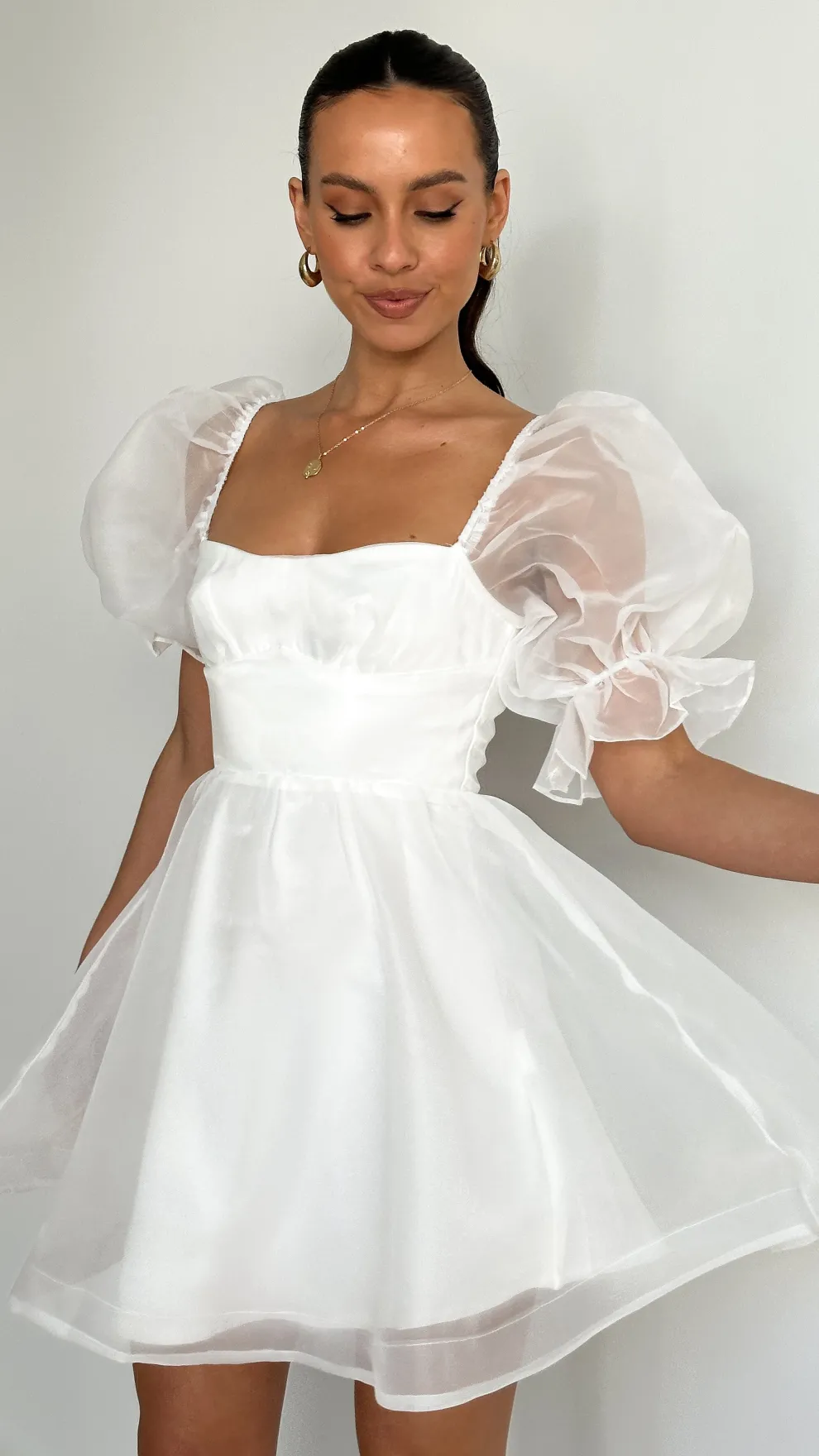 Lakeithia Mini Dress - White