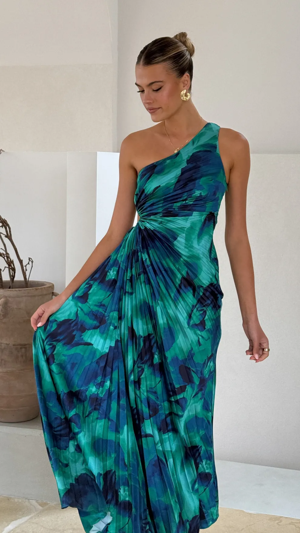 Laken Maxi Dress - Green Print