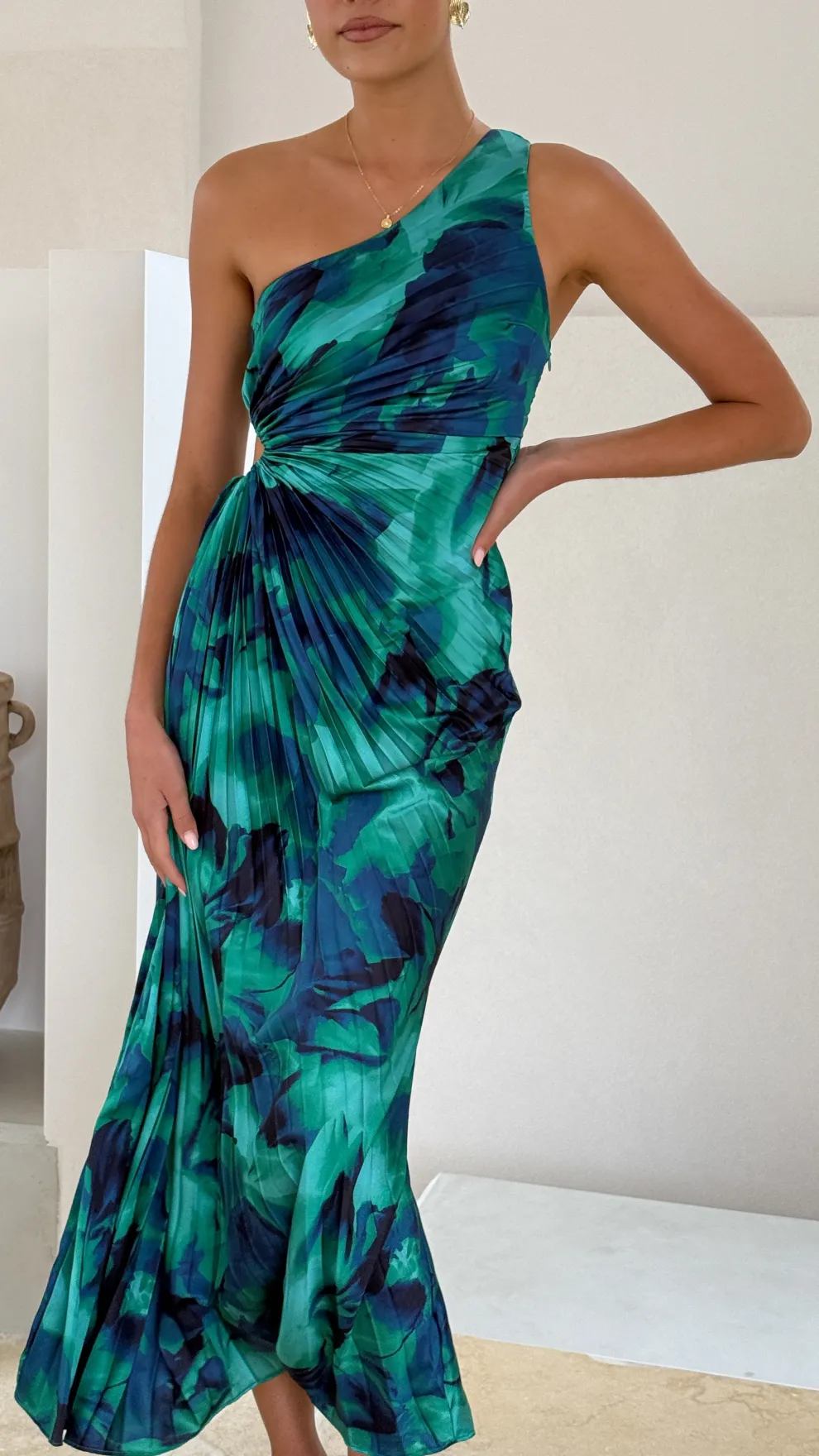 Laken Maxi Dress - Green Print