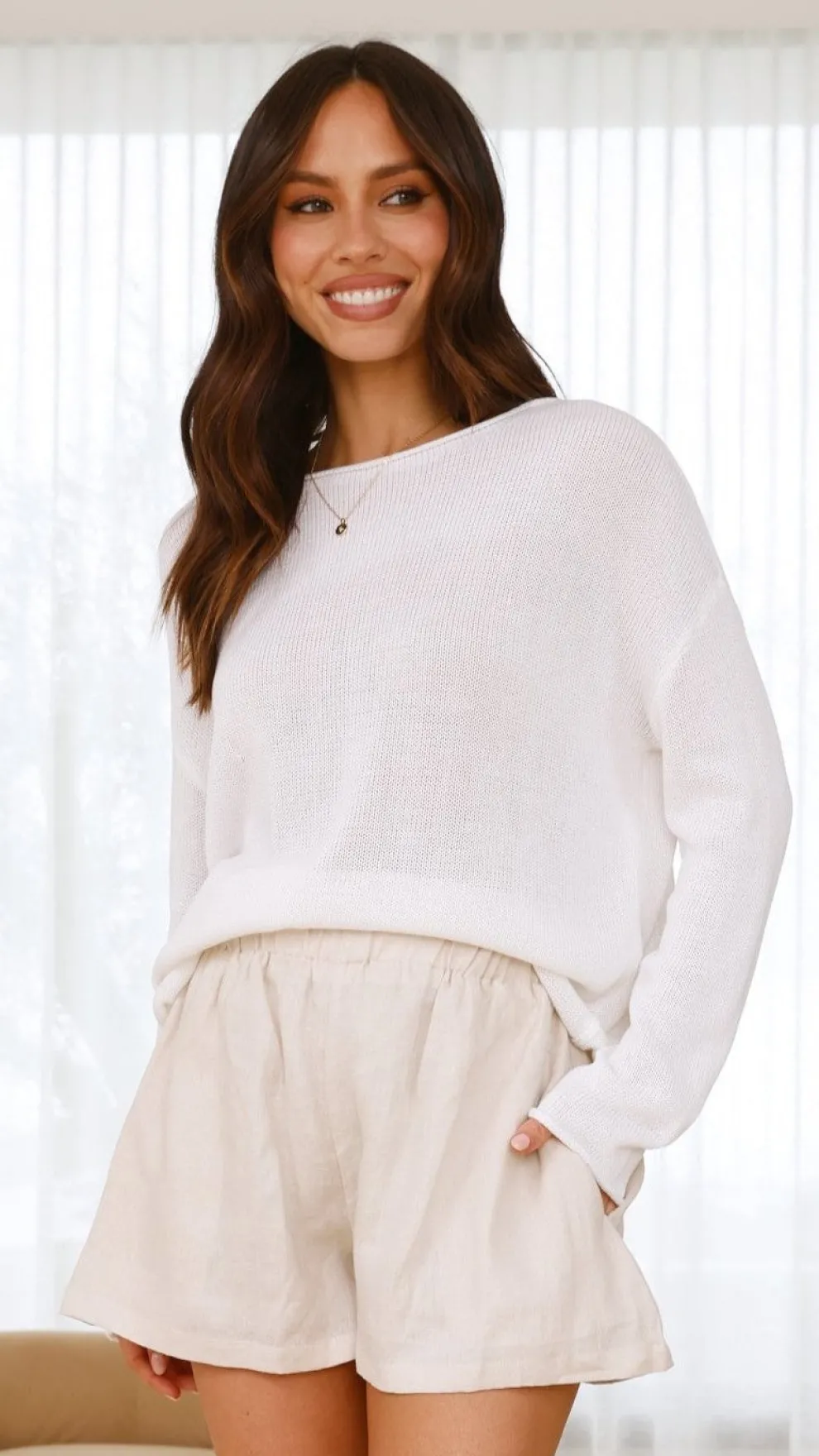 Lakoa Knit Top - White