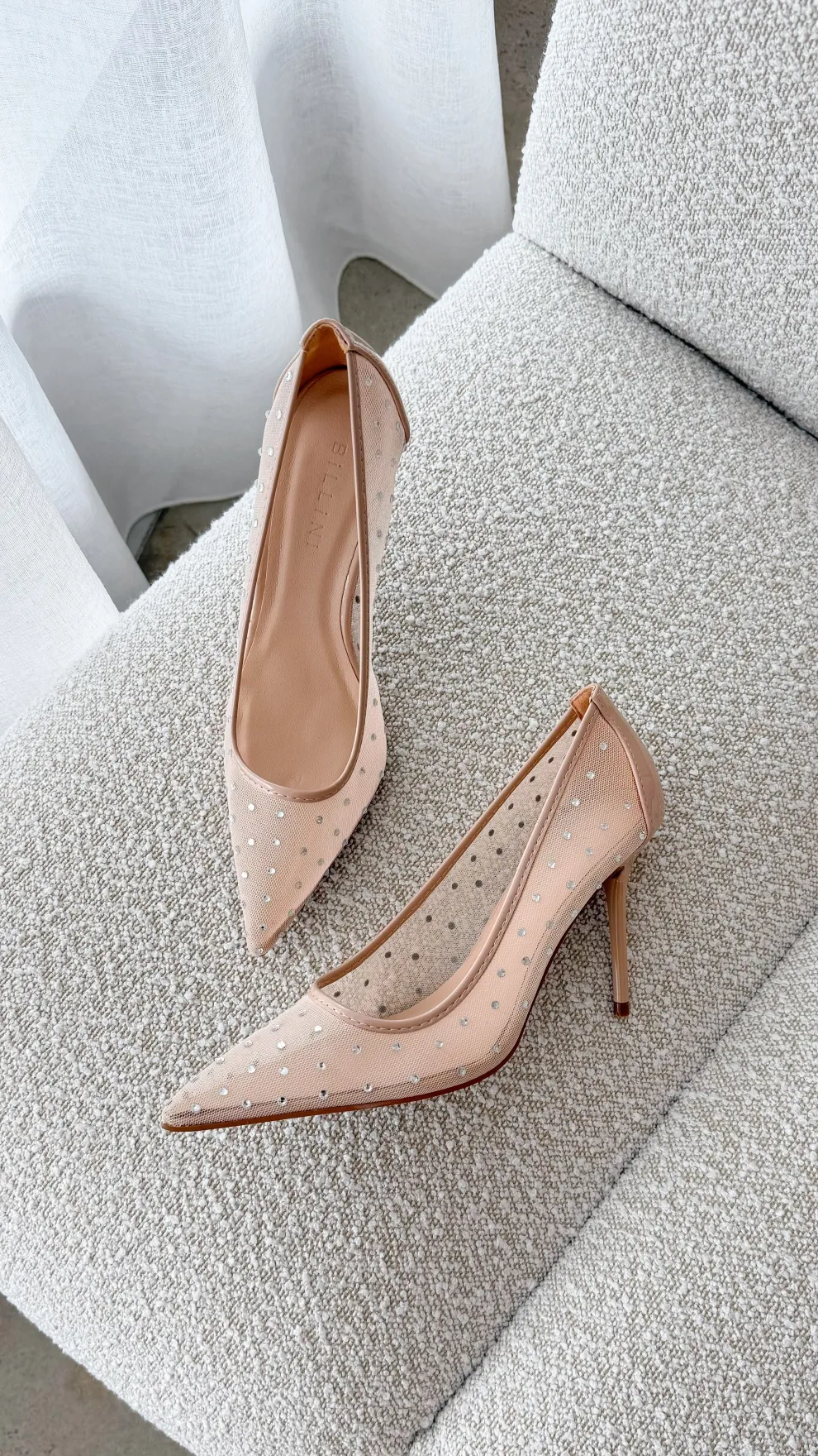 Lee Heels - Petal Mesh Diamante