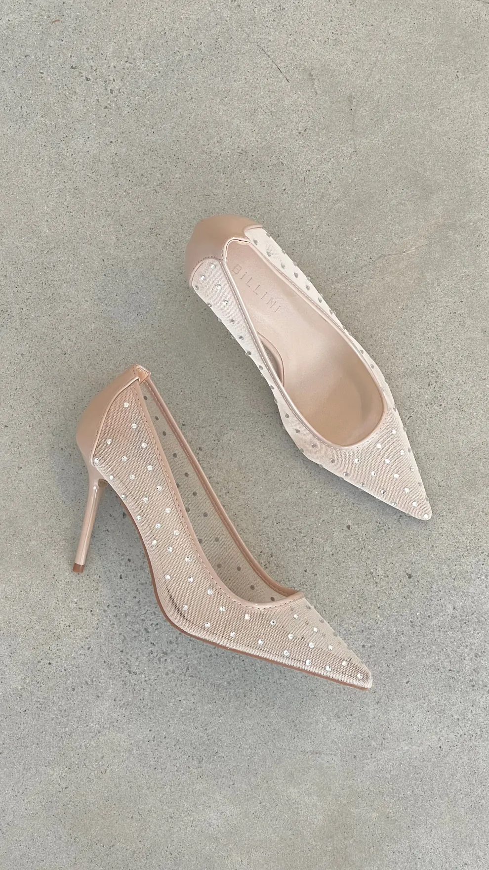 Lee Heels - Petal Mesh Diamante