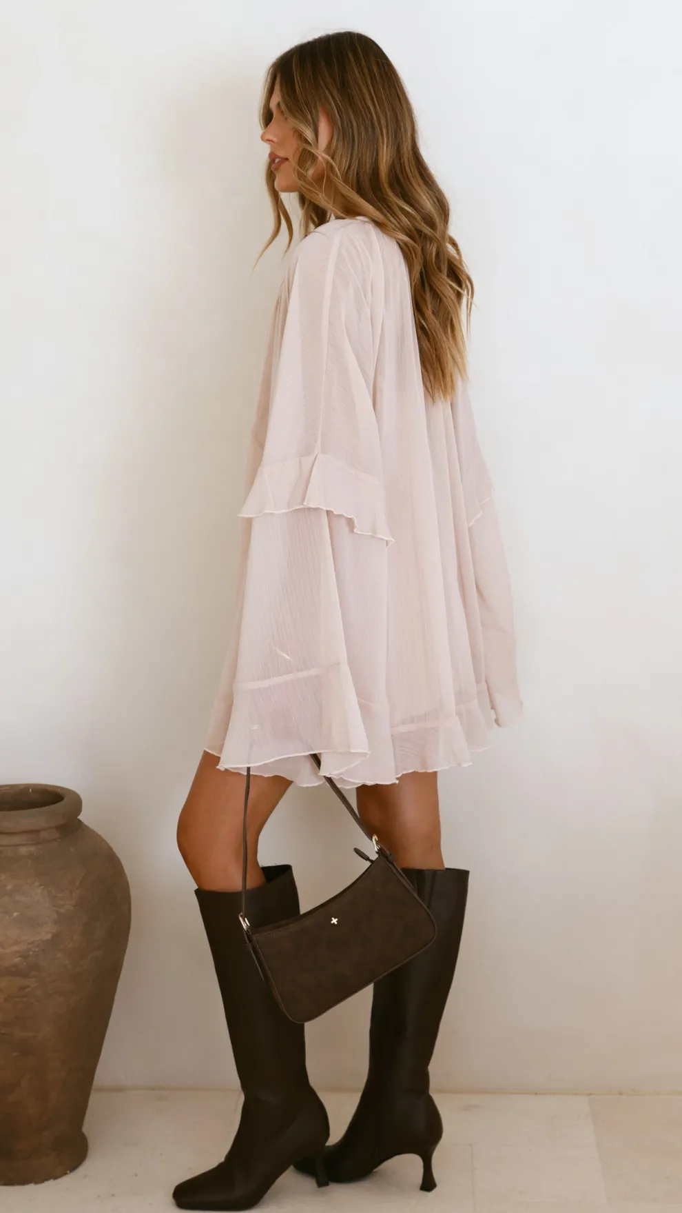 Leera Mini Dress - Nude