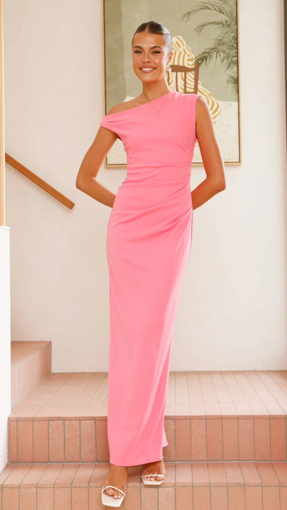 Lilah Maxi Dress - Pink