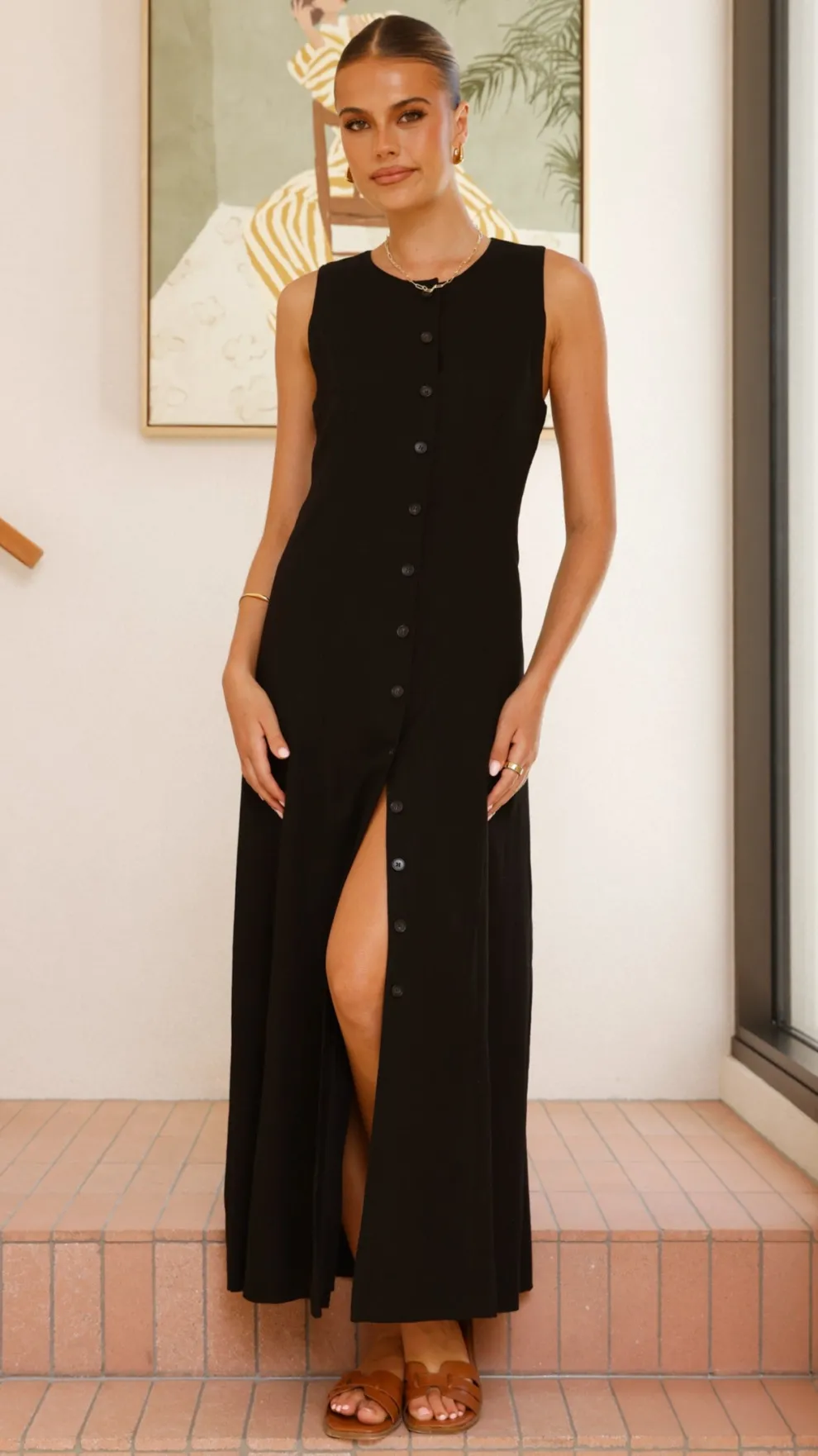 Lina Maxi Dress - Black