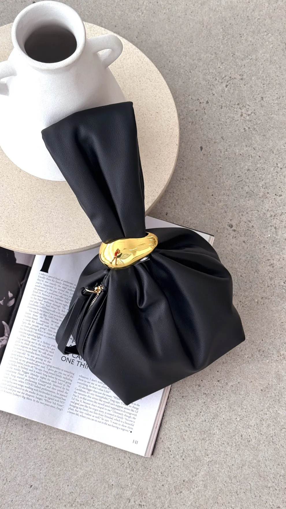 Lucia Handle Bag - Black