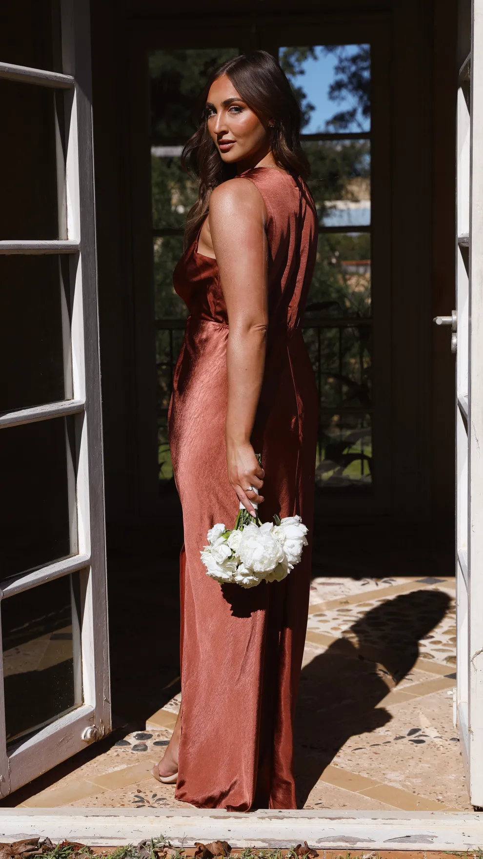 Lucia Maxi Dress - Rust