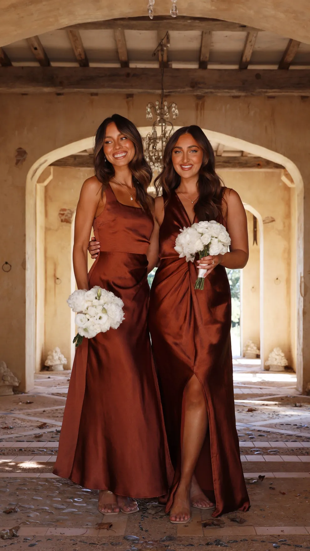 Lucia Maxi Dress - Rust