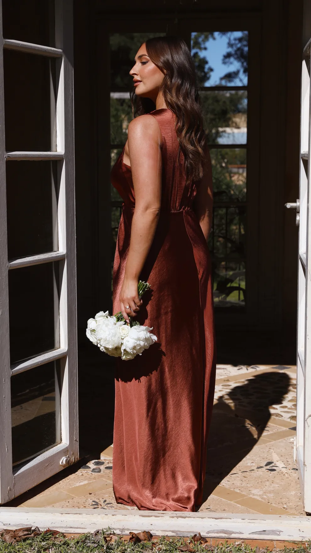 Lucia Maxi Dress - Rust